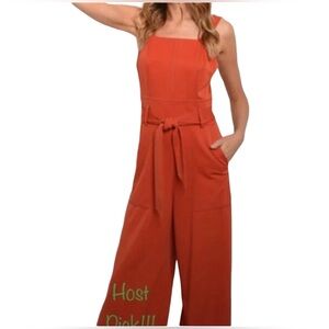 Strut and Bolt/Fabrik Burnt Orange Jumpsuit